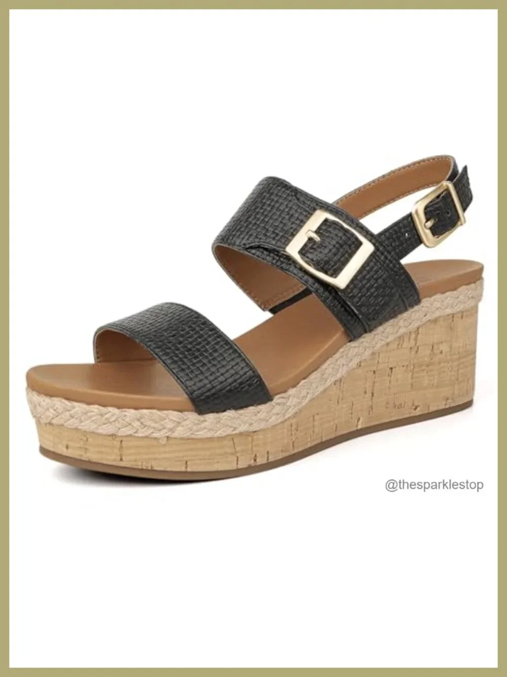 Espadrille Wedge Platform Sandals Slingback Heels Comfortable Vacation Dress